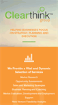 Mobile Screenshot of clearthinkinc.com