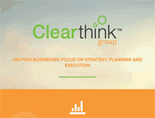 Tablet Screenshot of clearthinkinc.com